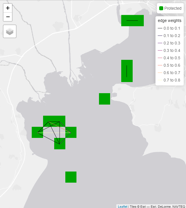 Connectivity solution with connections shown